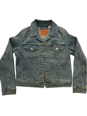 Women's Levi's Blue Denim Jean Jacket Size S, 90’s style, Y2K